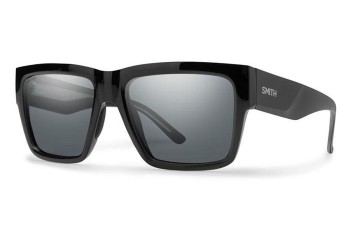 Okulary przeciwsłoneczne Smith LINEUP 807/M9 Polarized Prostokątne Czarne