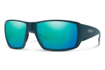 Okulary przeciwsłoneczne Smith GUIDECHOICE/N FJM/QG Polarized Prostokątne Niebieskie