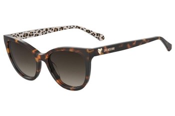 Ochelari de soare Love Moschino MOL072/S H7P/HA Dreptunghiulari Havana