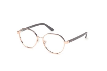 Okulary korekcyjne Guess GU50124 028 Okrągłe Złote