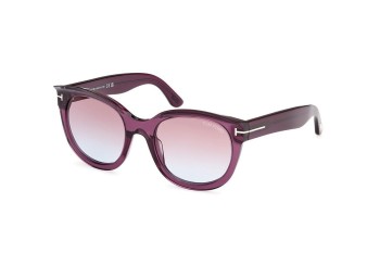 Okulary przeciwsłoneczne Tom Ford FT1114 80Z Okrągłe Fioletowe