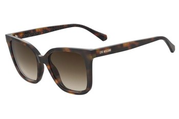 Ochelari de soare Love Moschino MOL077/S 05L/HA Dreptunghiulari Havana