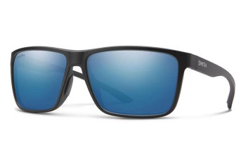 Okulary przeciwsłoneczne Smith RIPTIDE/S 124/QG Polarized Prostokątne Czarne