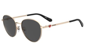 Ochelari de soare Love Moschino MOL074/S 000/IR Rotunzi Aurii