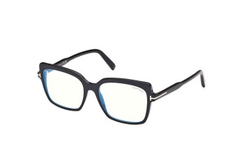 Brillen Tom Ford FT5947-B 001 Vierkant Zwart