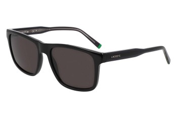 Okulary przeciwsłoneczne Lacoste L6025S 001 Prostokątne Czarne