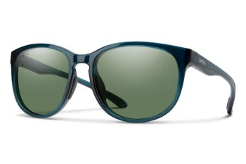 Zonnebril Smith LAKESHASTA QM4/L7 Polarized Ronde Blauw