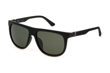 Solbriller Police SPLN33E U28P Polarized Flat Top Sort