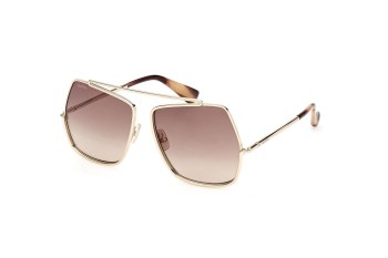 Okulary przeciwsłoneczne Max Mara MM0102 32F Prostokątne Złote