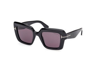 Okulary przeciwsłoneczne Tom Ford FT1157 01A Kwadratowe Czarne