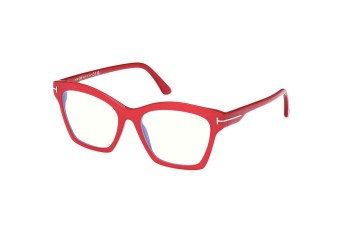 Okulary korekcyjne Tom Ford FT5965-B 075 Prostokątne Czerwone Okulary korekcyjne Tom Ford FT5965-B 075 Prostokątne Czerwone