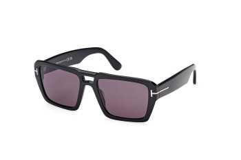 Zonnebril Tom Ford FT1153 01A Vierkant Zwart