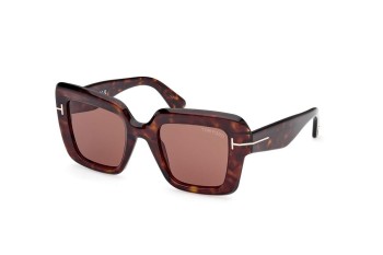 Okulary przeciwsłoneczne Tom Ford FT1157 52J Kwadratowe Havana