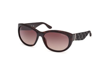 Okulary przeciwsłoneczne Guess GU00131 52F Owalne Havana