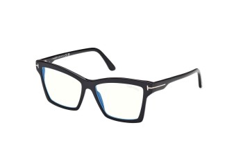 Okulary korekcyjne Tom Ford FT5964-B 001 Prostokątne Czarne