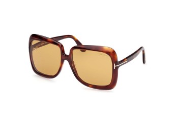 Zonnebril Tom Ford FT1156 52E Rechthoekige Havana