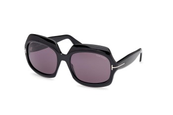 Solbriller Tom Ford FT1155 01A Browline Sort