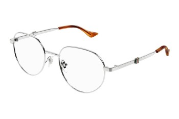 Okulary korekcyjne Gucci GG1496O 003 Okrągłe Srebrne