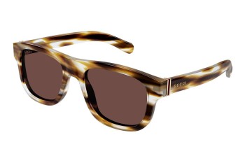 Okulary przeciwsłoneczne Gucci GG1509S 003 Prostokątne Havana