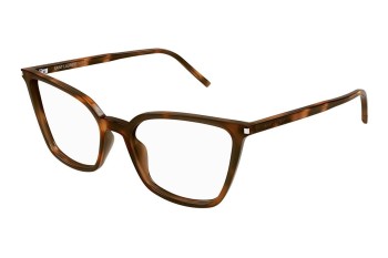 Okulary korekcyjne Saint Laurent SL669 003 Kocie oczy Havana