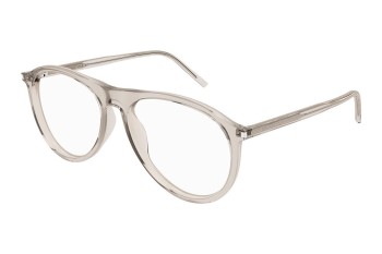 Okulary korekcyjne Saint Laurent SL667OPT 003 Pilotki (Aviator) Beżowe