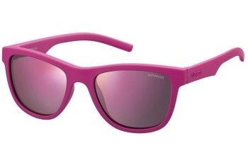 Ochelari de soare Polaroid Junior PLD8018/S CYQ/AI Polarized Pătrați Roz