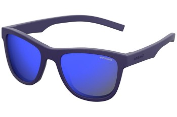 Слънчеви очила Polaroid Junior PLD8018/S CIW/JY Polarized Квадратни Синя