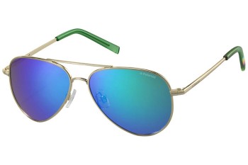 Слънчеви очила Polaroid Junior PLD8015/N J5G/K7 Polarized Пилотни Златна