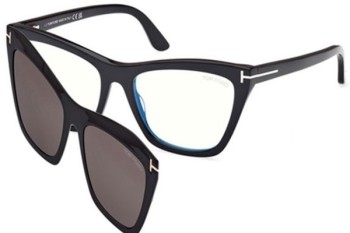 Okulary korekcyjne Tom Ford FT5971-B 001 Oversize Czarne