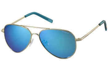 Ochelari de soare Polaroid Junior PLD8015/N J5G/JY Polarized Pilot Aurii