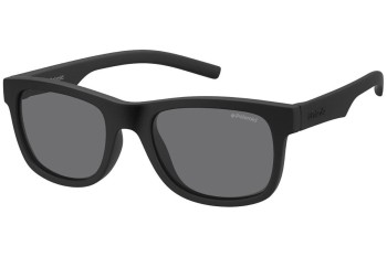 Ochelari de soare Polaroid Junior PLD8020/S YYV/Y2 Polarized Dreptunghiulari Negri