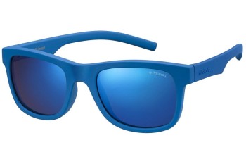 Слънчеви очила Polaroid Junior PLD8020/S ZDI/JY Polarized Правоъгълни Синя