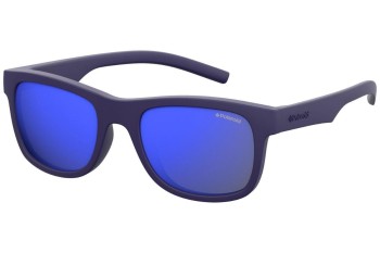 Zonnebril Polaroid Junior PLD8020/S CIW/JY Polarized Vierkant Blauw