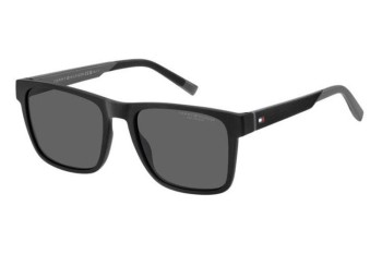 Okulary przeciwsłoneczne Tommy Hilfiger TH2144/S 08A/M9 Polarized Prostokątne Czarne