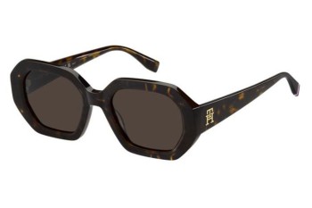 Okulary przeciwsłoneczne Tommy Hilfiger TH2155/S 086/70 Prostokątne Havana