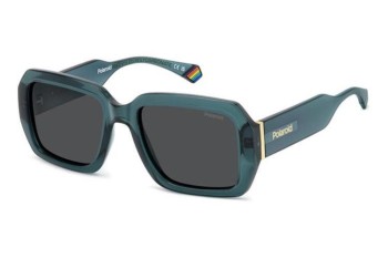 Okulary przeciwsłoneczne Polaroid PLD6223/S/X ZI9/M9 Polarized Prostokątne Zielone