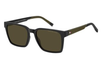 Okulary przeciwsłoneczne Tommy Hilfiger TH2143/S 7ZJ/QT Prostokątne Czarne