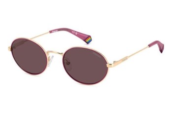 Solbriller Polaroid PLD6228/S/X LTA/KL Polarized Oval Guld