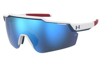 Okulary przeciwsłoneczne Under Armour UALEVELUP WWK/W1 Pojedyncze | Shield Białe Okulary przeciwsłoneczne Under Armour UALEVELUP WWK/W1 Pojedyncze | Shield Białe