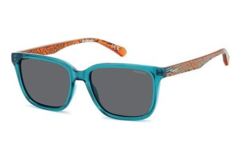 Слънчеви очила Polaroid Junior PLD8063/S TCF/M9 Polarized Правоъгълни Зелена