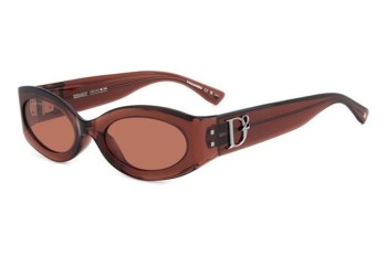 Ochelari de soare Dsquared2 D20150/G/S C9A/U1 Ovali Roșii