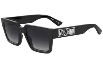 Okulary przeciwsłoneczne Moschino MOS175/S 807/9O Prostokątne Czarne