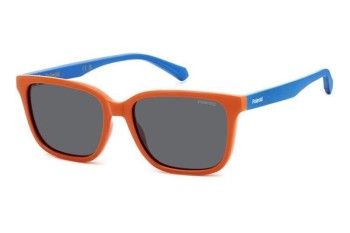 Слънчеви очила Polaroid Junior PLD8063/S L7Q/M9 Polarized Правоъгълни Оранжева