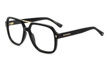 Okulary korekcyjne Dsquared2 D20145 807 Prostokątne Czarne