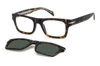 Okulary korekcyjne David Beckham DB7129/CS 086/UC Prostokątne Havana