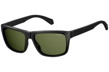 Okulary przeciwsłoneczne Polaroid Active Collection PLD2058/S 003/M9 Polarized Prostokątne Czarne