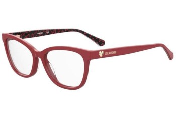 Okulary korekcyjne Love Moschino MOL639 0HZ Prostokątne Czerwone