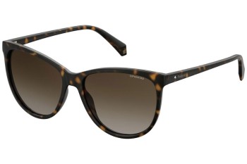 Слънчеви очила Polaroid PLD4066/S 086/LA Polarized Квадратни Хавана