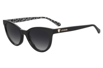 Okulary przeciwsłoneczne Love Moschino MOL079/S INA/9O Kocie oczy Czarne