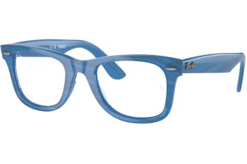 Brillen Ray-Ban Wayfarer Ease Change Collection RX4340V 8384 Vierkant Blauw